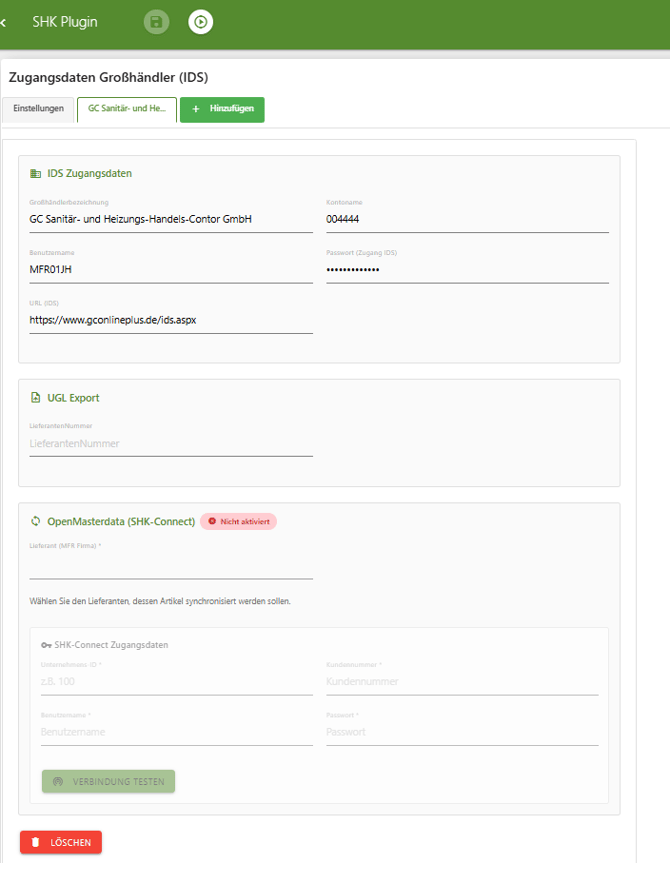 Openmasterdata übersicht